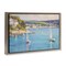 Stupell Industries Sailboats Of The Shore Floater Framed Canvas Wall Art Design by LSR Design Studio